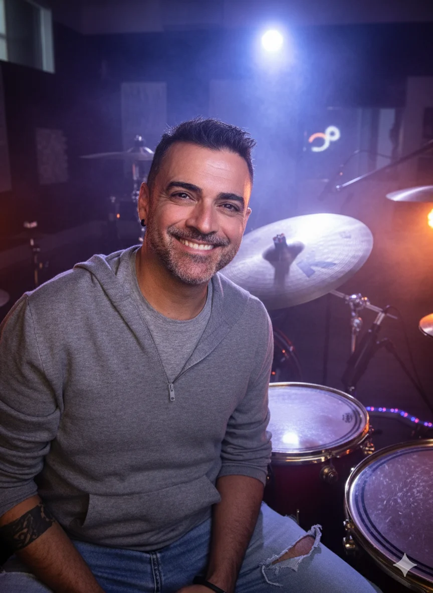 Toni Mateos, professional session drummer